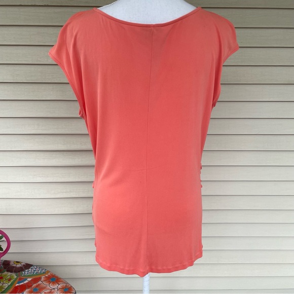 Lafayette 148 Silk Gathered Center Blouse Size M - Picture 4 of 13